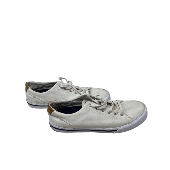Sperry Striper II Llt White Canvas Mens 10.5 - Picture 4 of 8